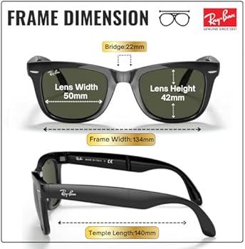 Ray-Ban RB4105 WAYFARER FOLDING CLASSIC Square Shape SUNGLASSES